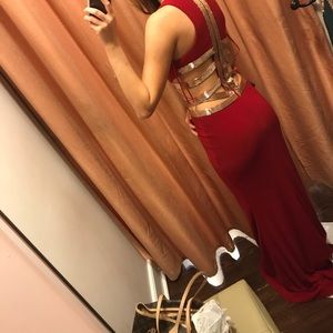 Camille La Vie Red prom dress